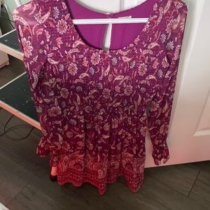 Hollister floral long sleeve dress